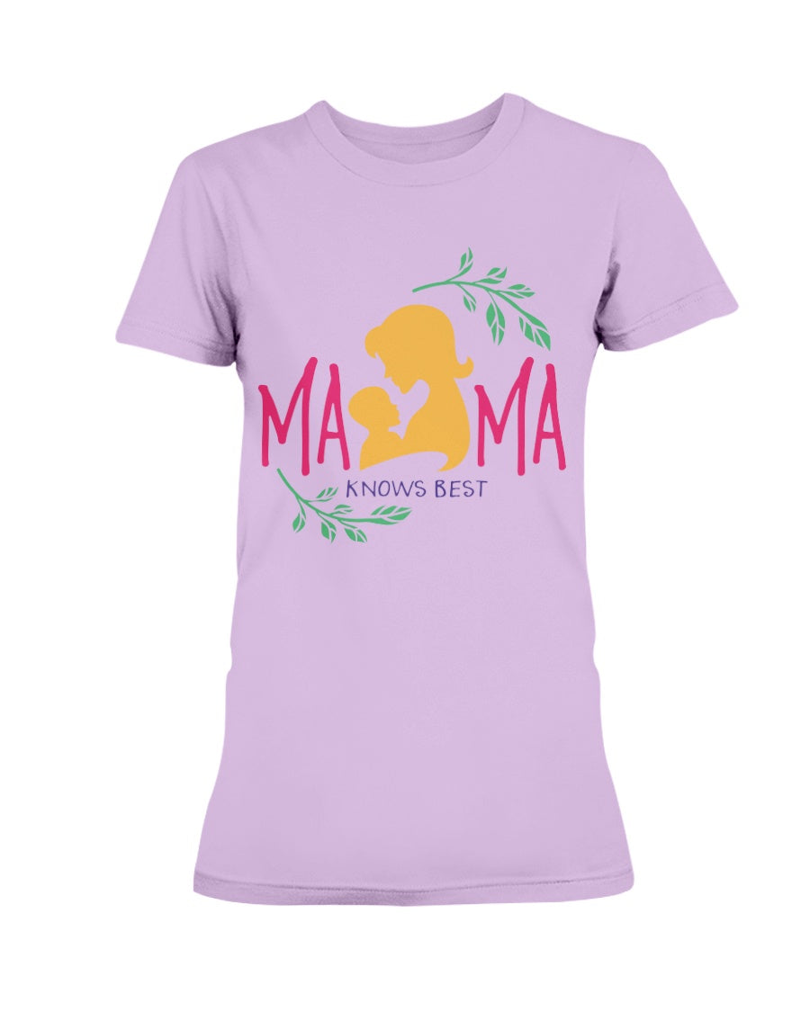Gildan Ladies Missy Cotton T-Shirt Mama Knows Best