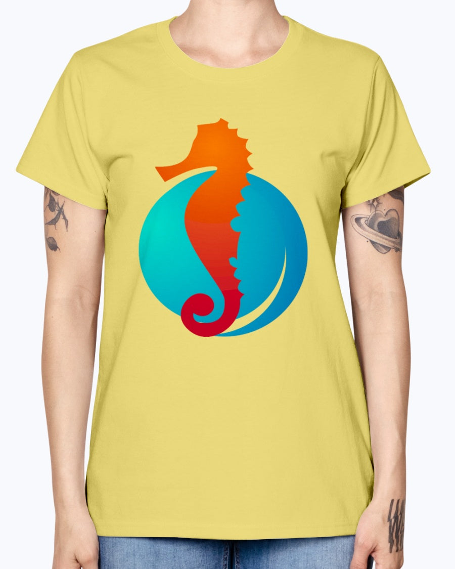 Gildan Ladies Missy T-Shirt. Summer