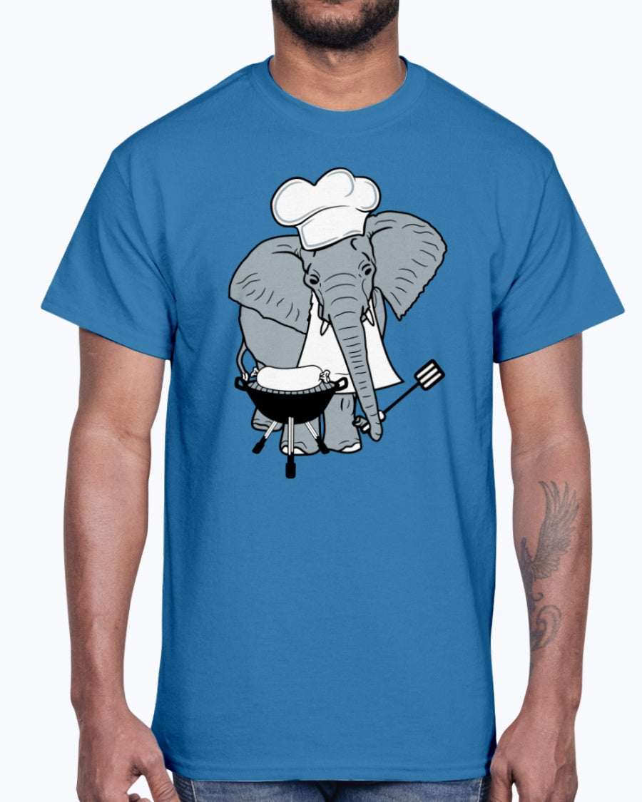 Men's Gildan Ultra Cotton T-Shirt Cook, hat, elephant, cute