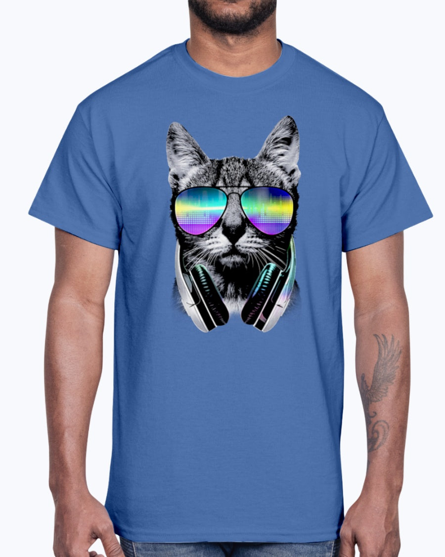 Men's Gildan Ultra Cotton T-Shirt DJ Cat