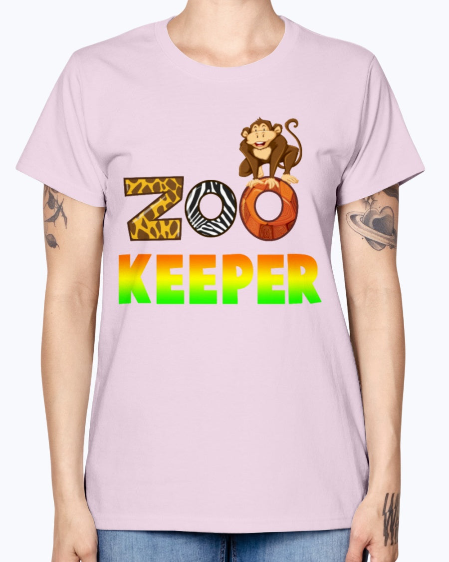 Gildan Ladies Missy T-Shirt 16 colors. Gift For Zoo Keeper