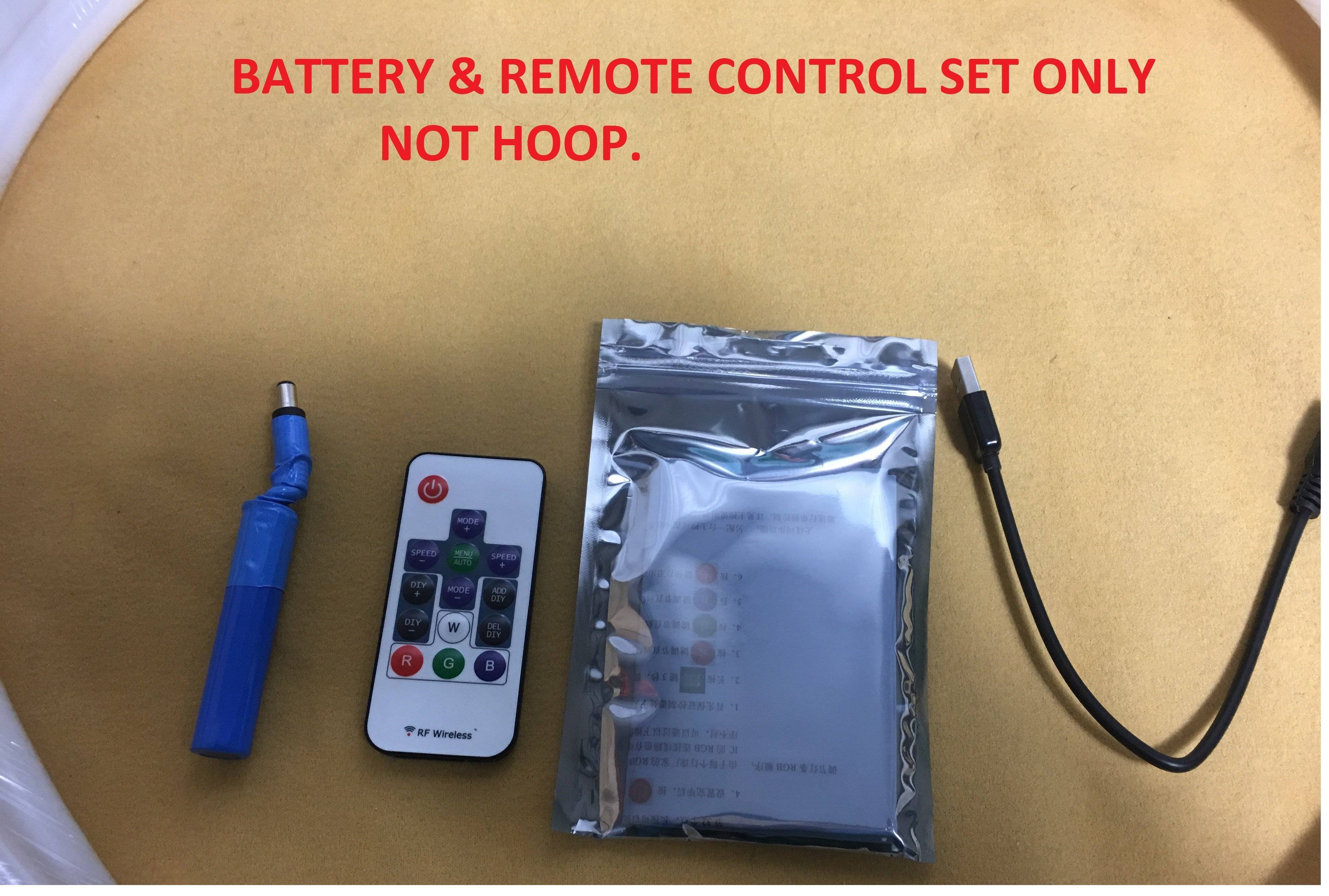 37"-80 LED Lights 300 programs Professional Smart Hoop. Fully Rechargeable + Remote Control
