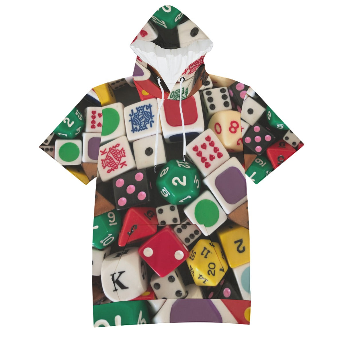 All-Over Print Men's T-Shirt With Hood | 190GSM Cotton