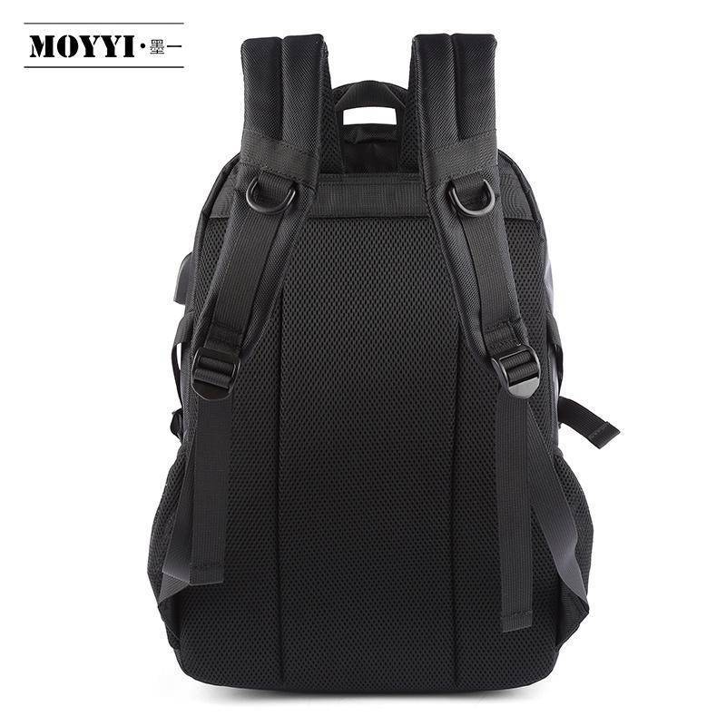New Waterproof Black Backpack with USB and Phone Ports