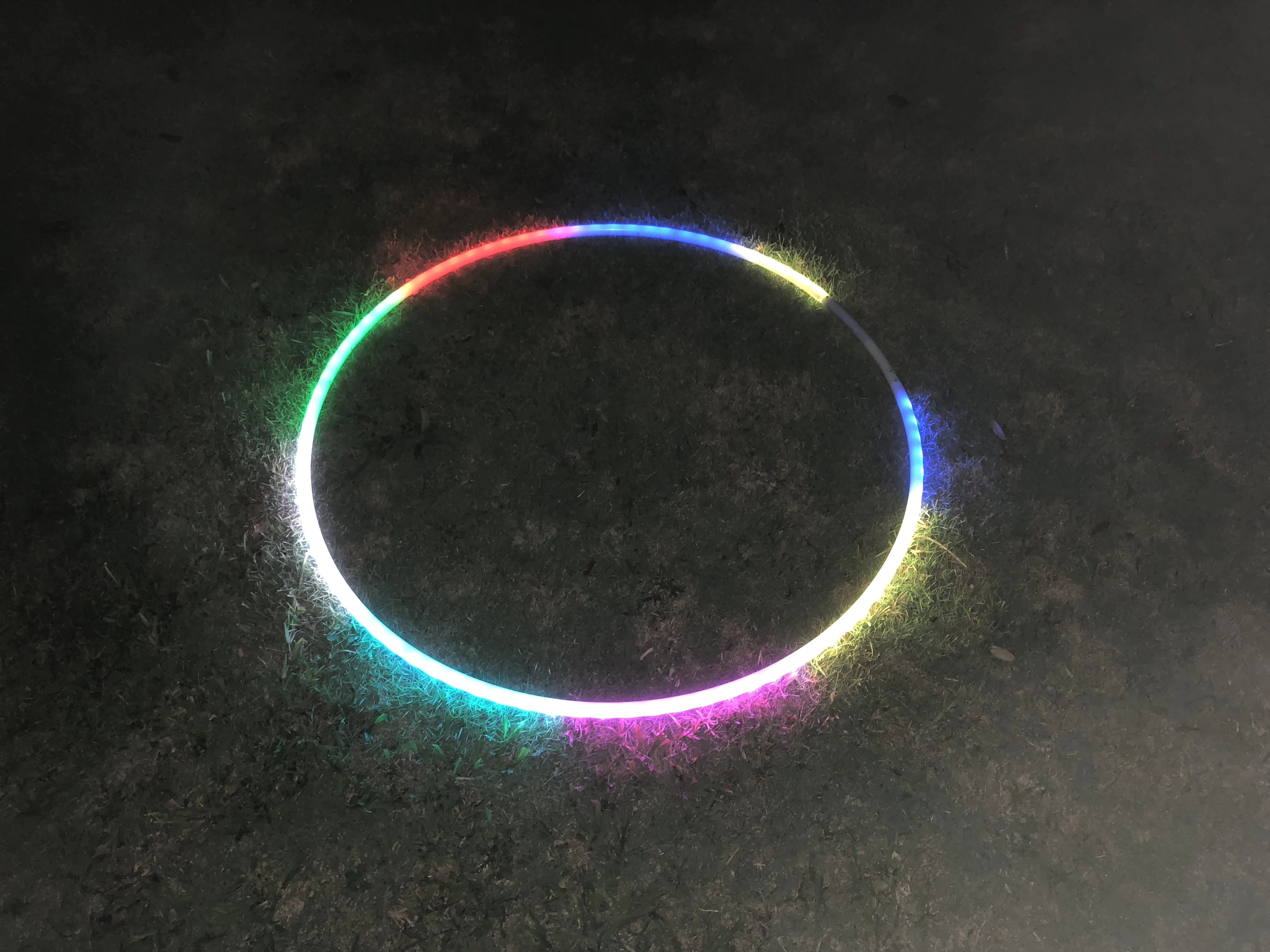 37"-80 LED Lights 300 programs Professional Smart Hoop. Fully Rechargeable + Remote Control