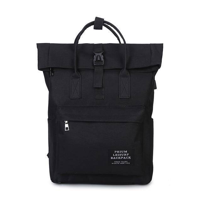 New fashion Canvas Ladies Backpack  with External USB Port