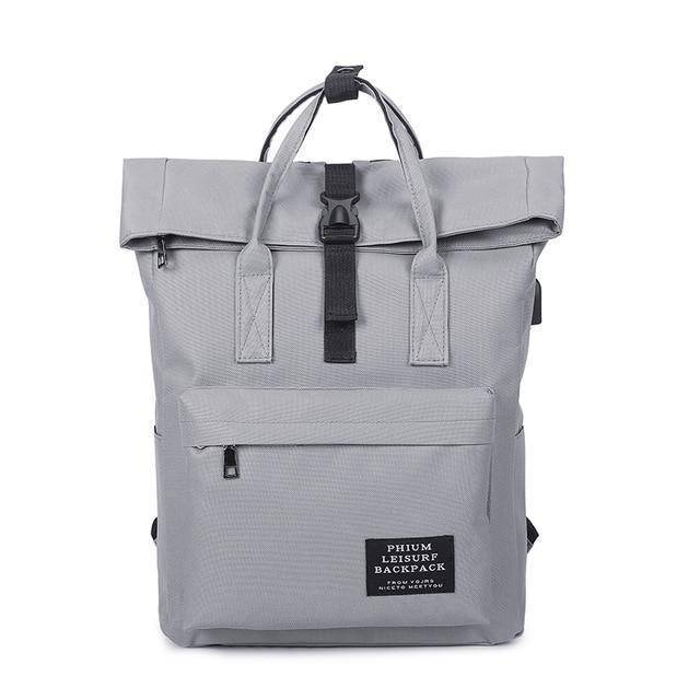 New fashion Canvas Ladies Backpack  with External USB Port