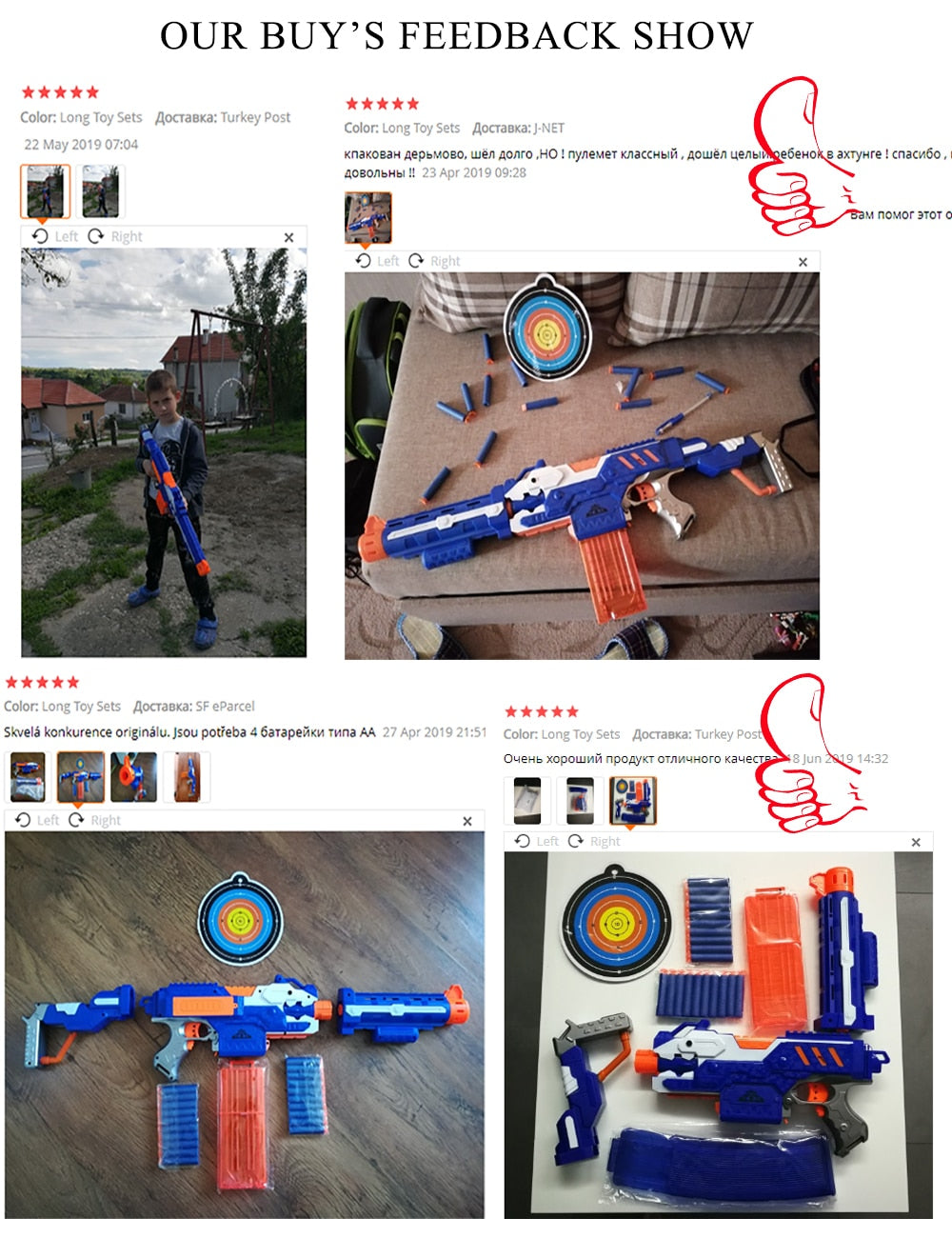 Soft Darts Electric Long Toy Gun