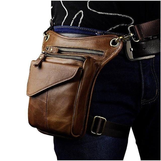 211-3-g Real Leather Drop Leg Bag 211-3-g