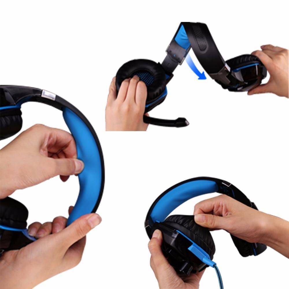 G2000 Computer Stereo Gaming . Game Earphone Headset with Mic LED Light for PC Gamer
