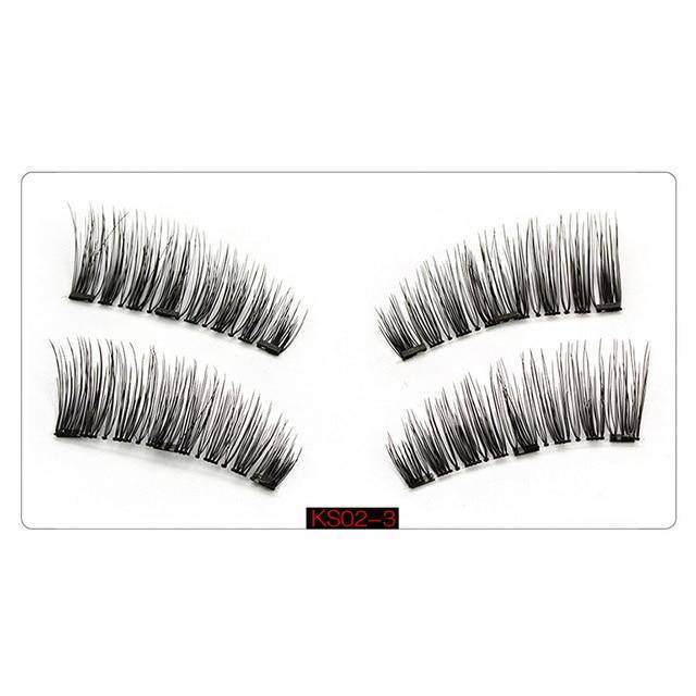 False Eyelashes Magnetic Natural  Long Wearing Without Glue
