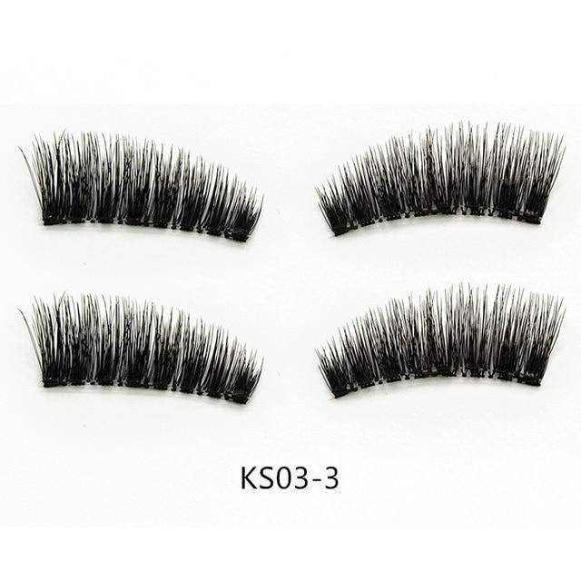 False Eyelashes Magnetic Natural  Long Wearing Without Glue