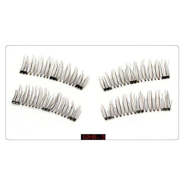 False Eyelashes Magnetic Natural  Long Wearing Without Glue