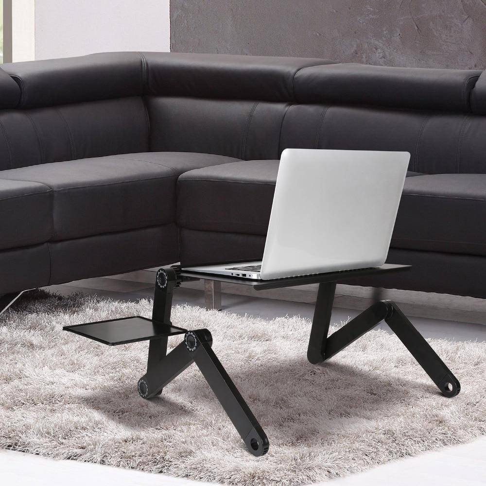 Adjustable Aluminum Laptop Desk  With Mouse Pad