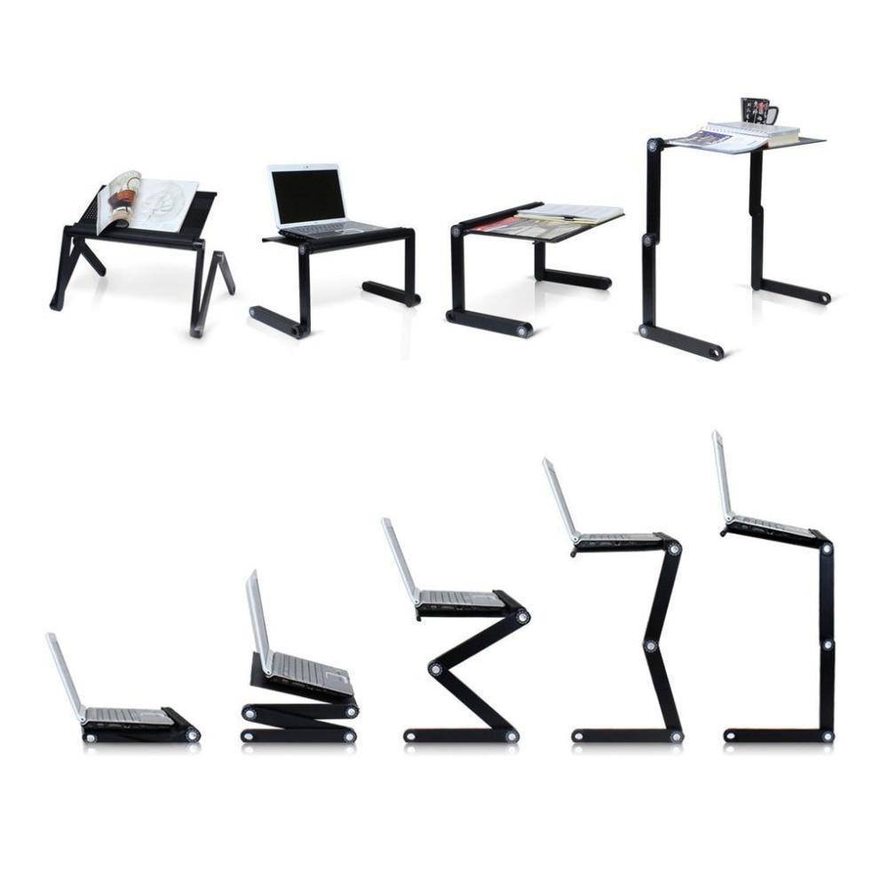 Adjustable Aluminum Laptop Desk  With Mouse Pad