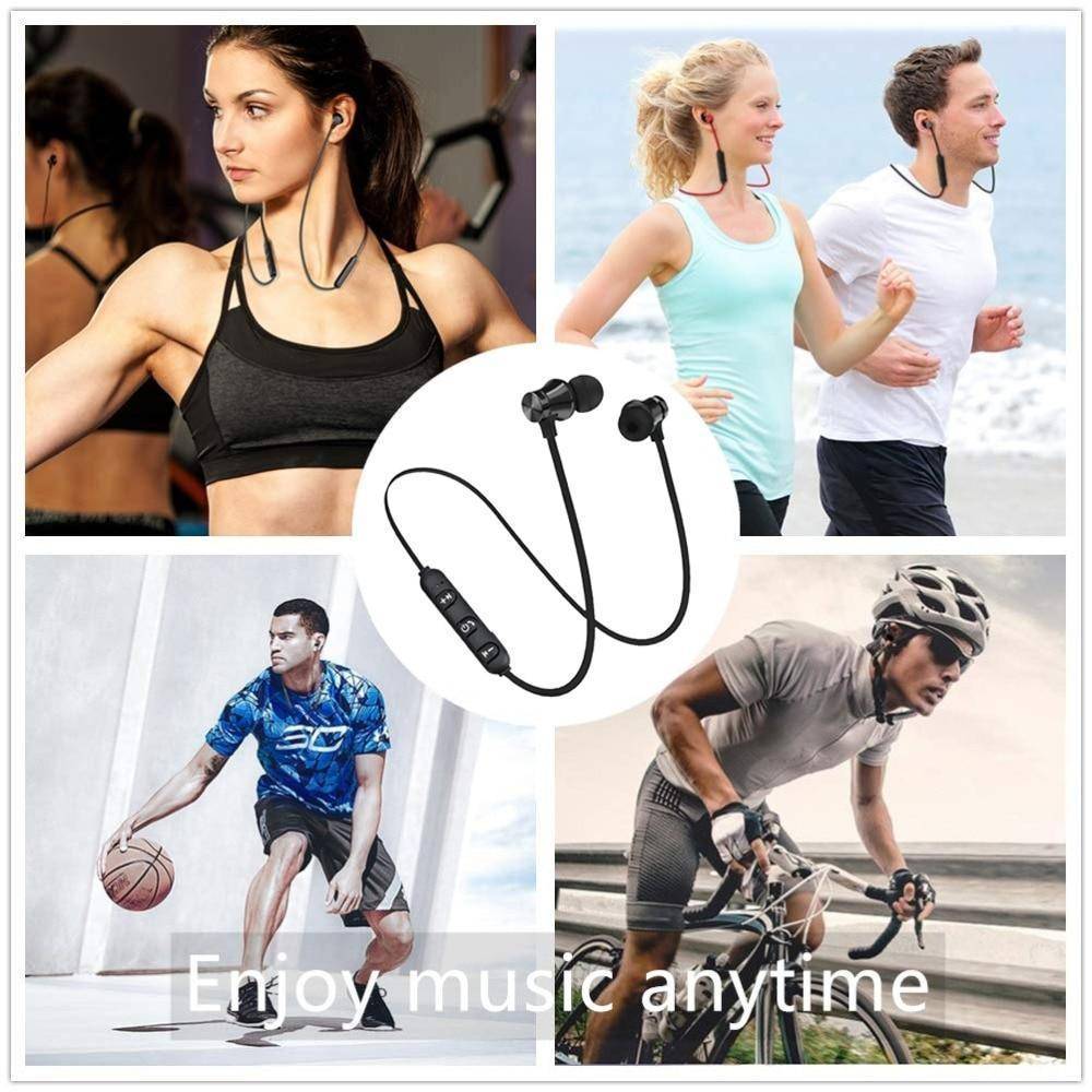 Magnetic Wireless Bluetooth Earphone Stereo. Sports. Waterproof Earbuds  For IPhone 7 Samsung