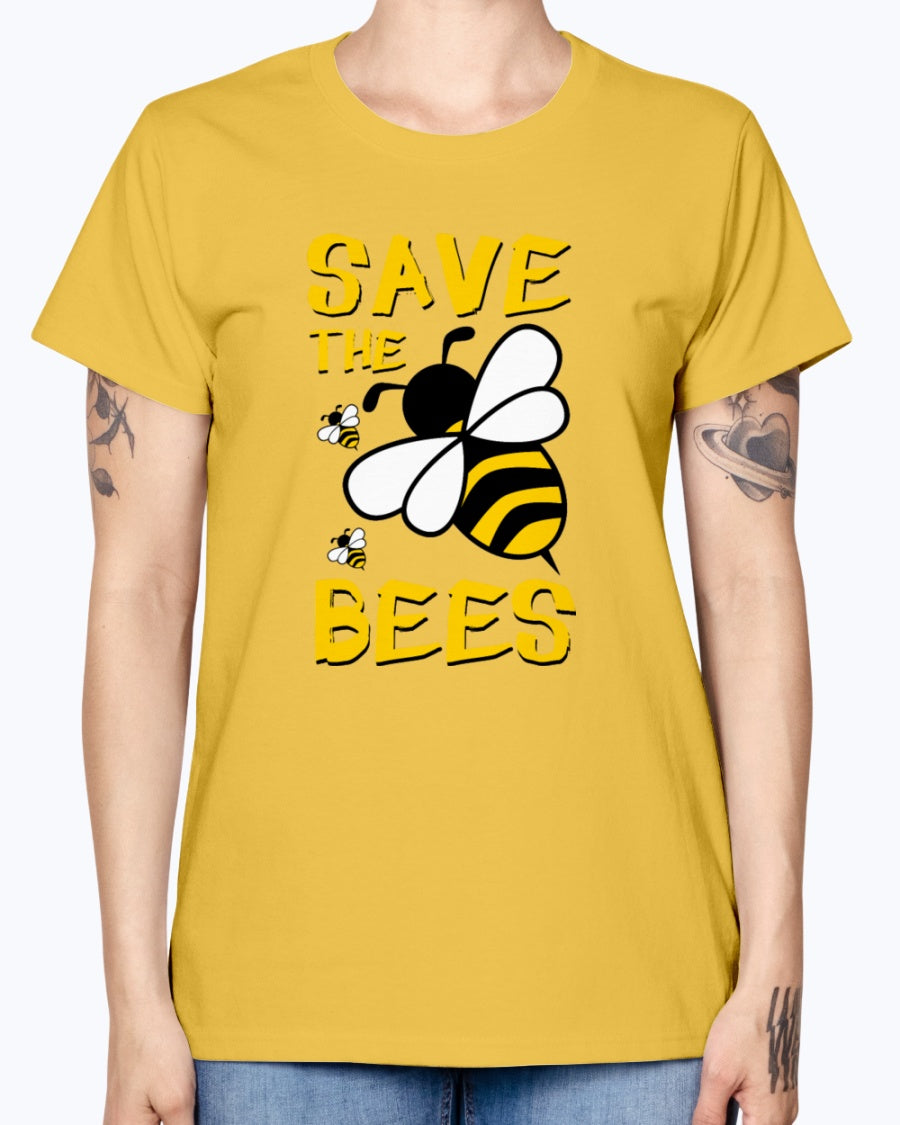 Gildan Ladies Missy T-Shirt 16 colors.  Save the BEES 2