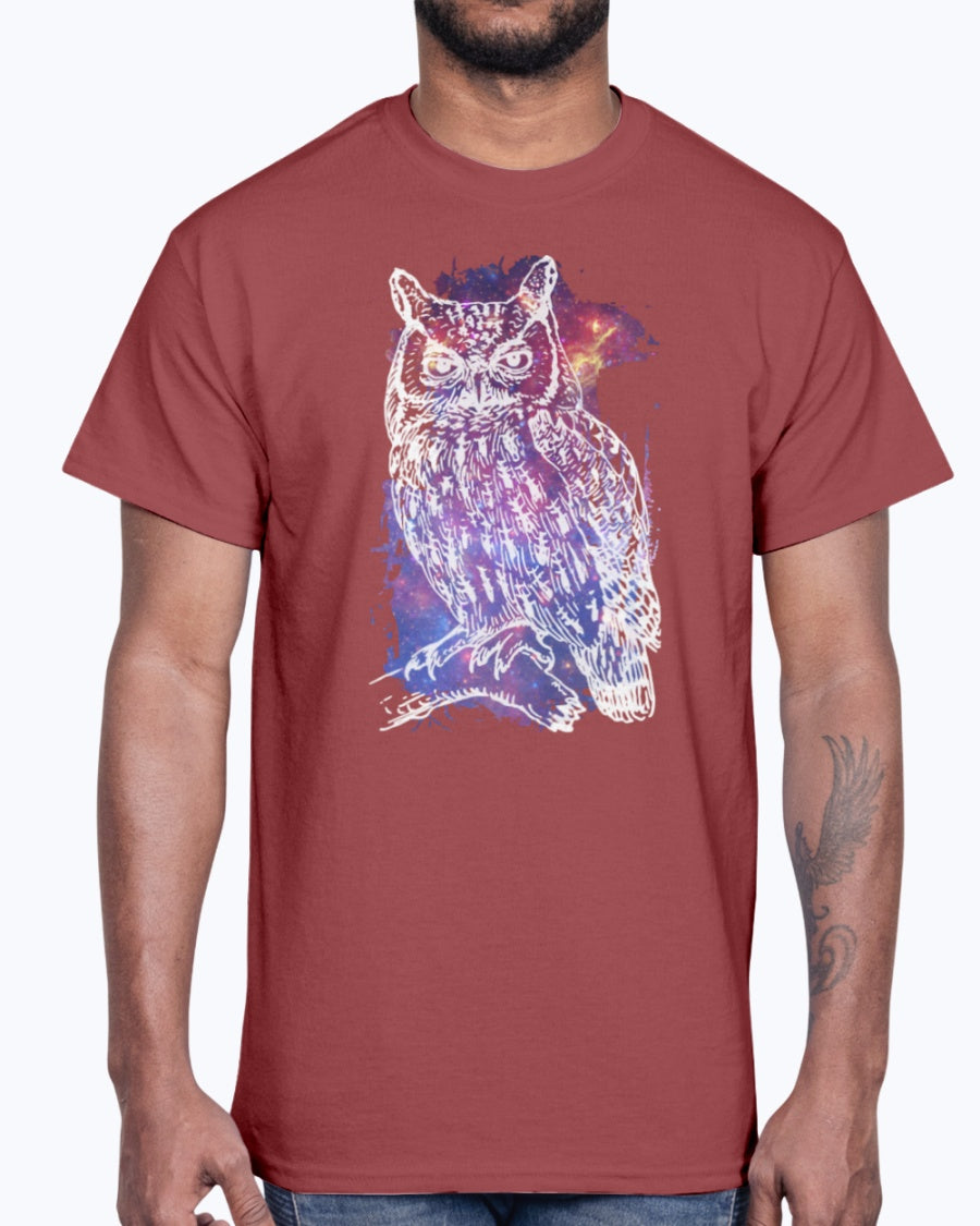 G2000 Unisex Ultra Cotton T-Shirt 12 Colors. Cosmic Owl Women's