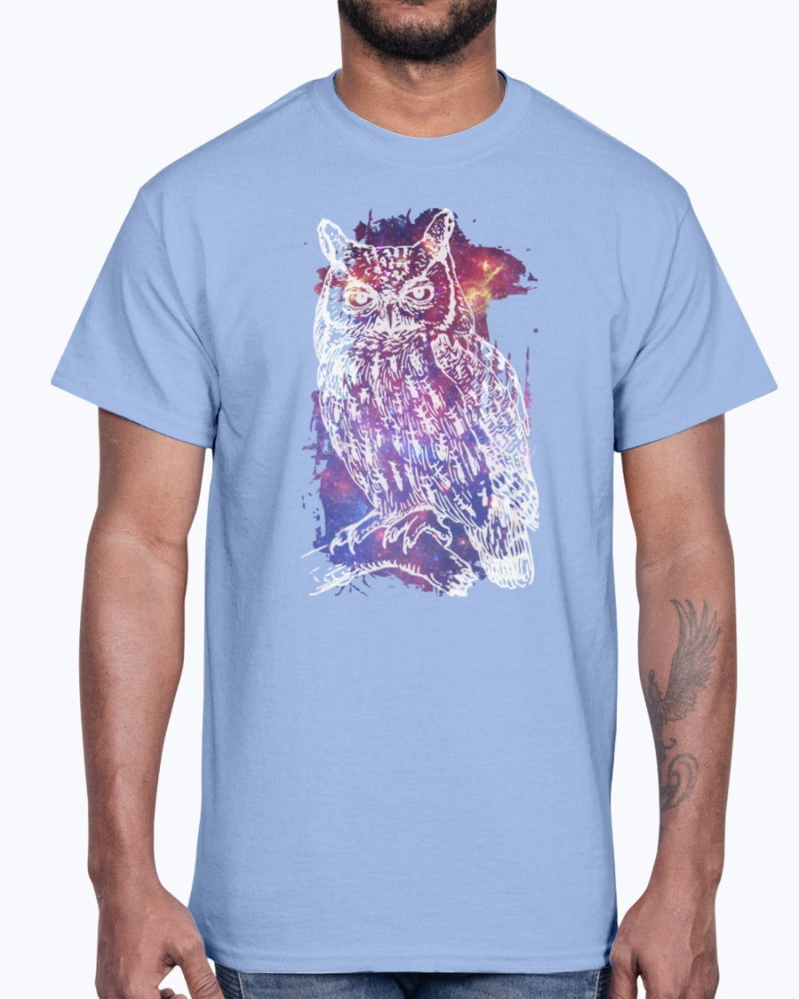 G2000 Unisex Ultra Cotton T-Shirt 12 Colors. Cosmic Owl Women's
