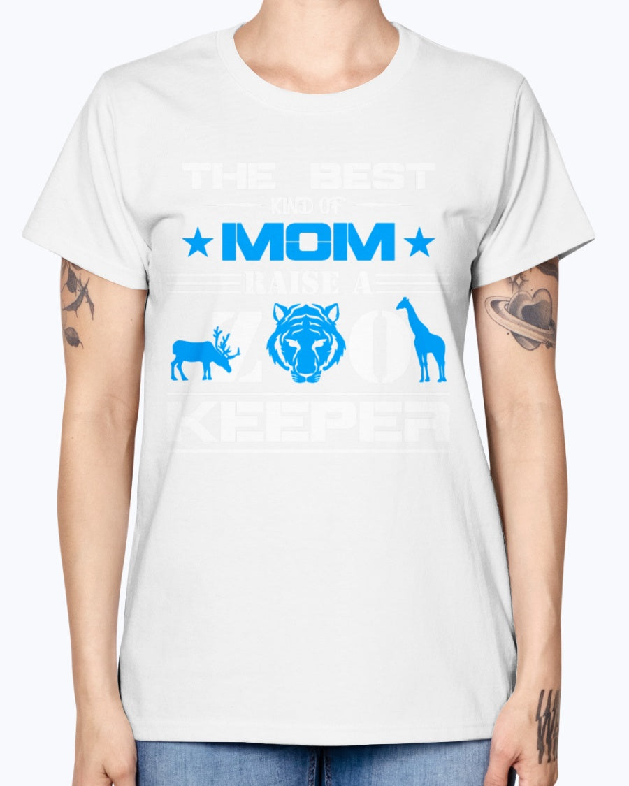 Gildan Ladies Missy T-Shirt 16 colors . Zoo Keeper Mom