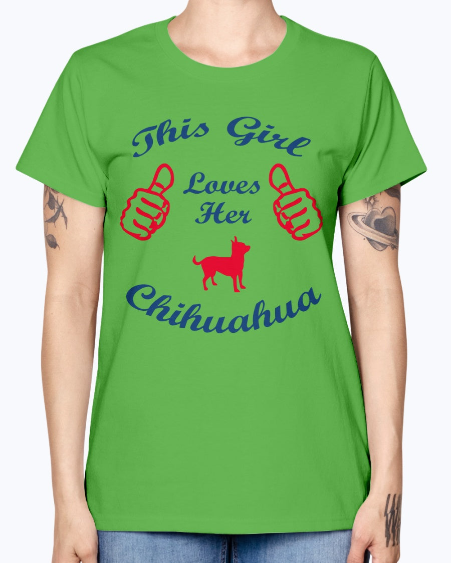 Gildan Ladies Missy T-Shirt    Chihuaha