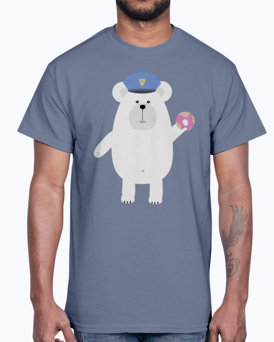 G2000 Unisex Ultra Cotton T-Shirt 12 Colors   Polar Bear Police Officer