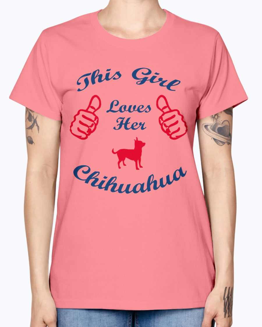 Gildan Ladies Missy T-Shirt    Chihuaha