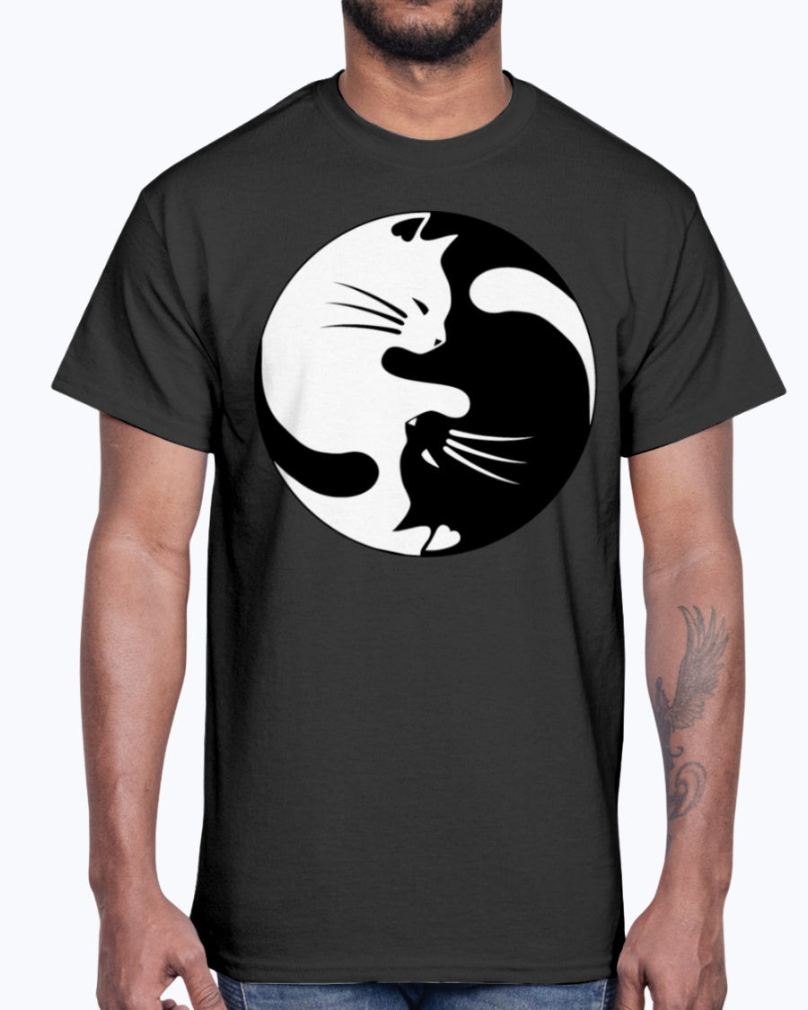 Men's Gildan Ultra Cotton T-Shirt   Cats yin (Mens)