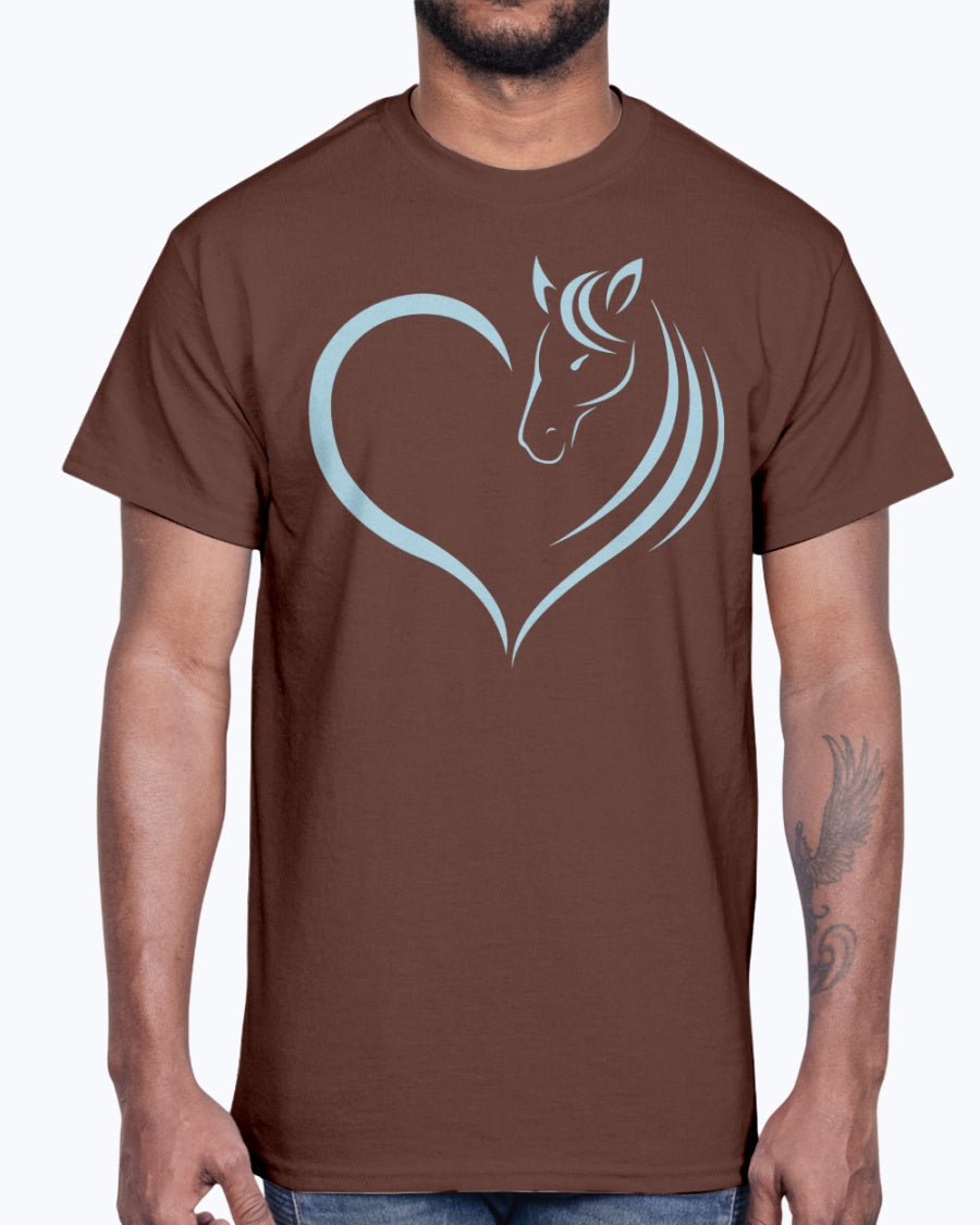 Men's Gildan Ultra Cotton T-Shirt  Horse heart