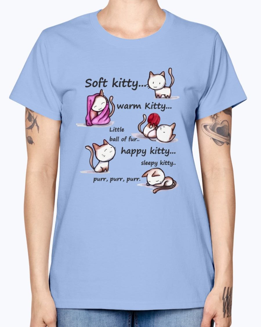 Gildan Ladies Missy T-Shirt  Soft Kitty Women's