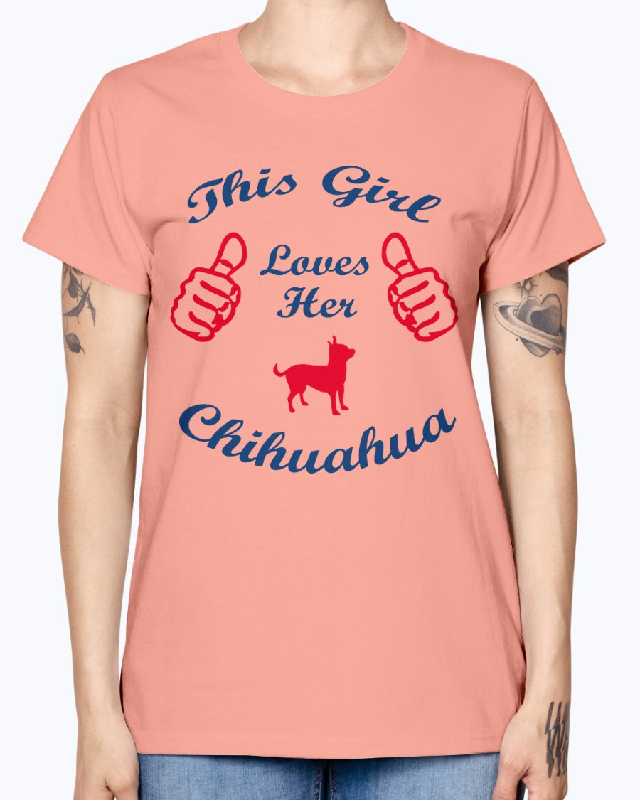 Gildan Ladies Missy T-Shirt    Chihuaha