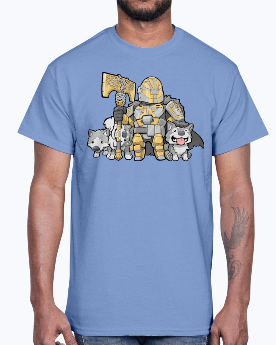 Men's Gildan Ultra Cotton T-Shirt 12 Dark colors   The Iron Wolves