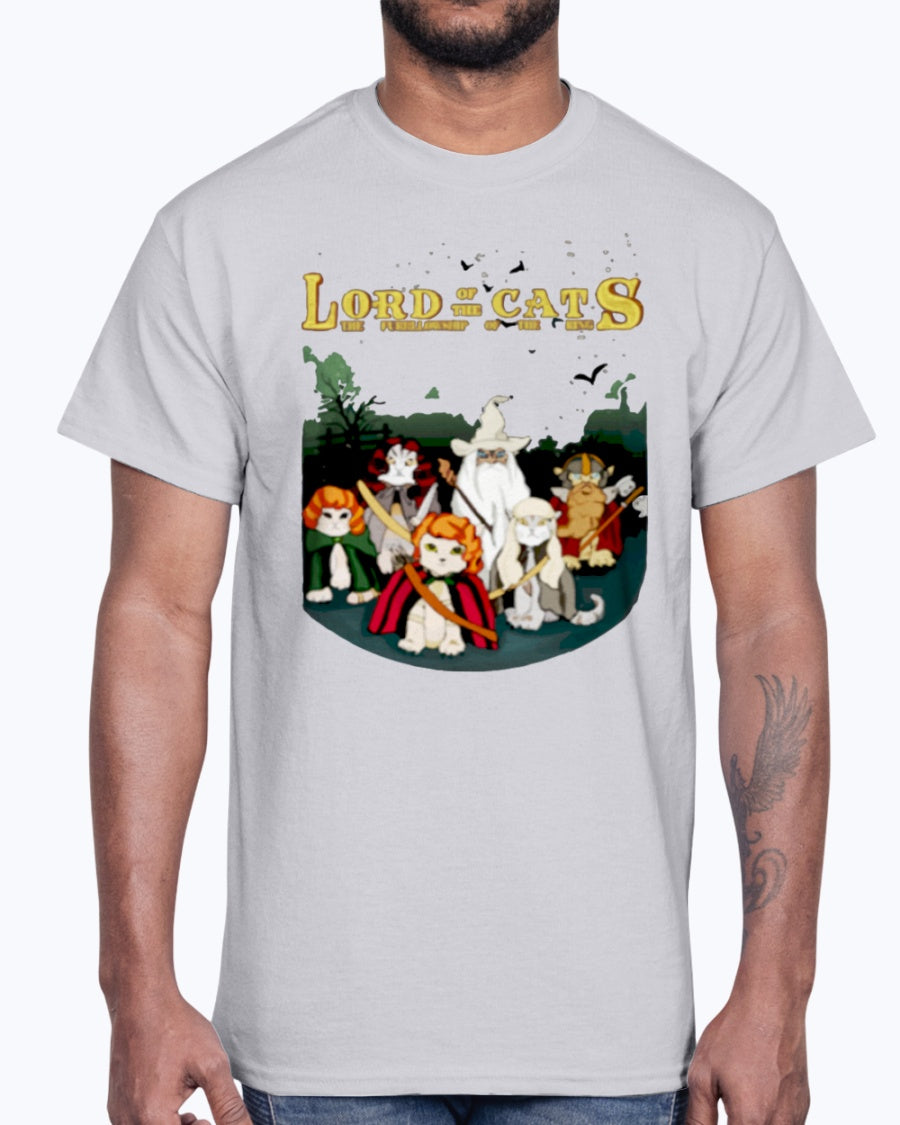Men's Gildan Ultra Cotton T-Shirt   LORD OF THE CATS