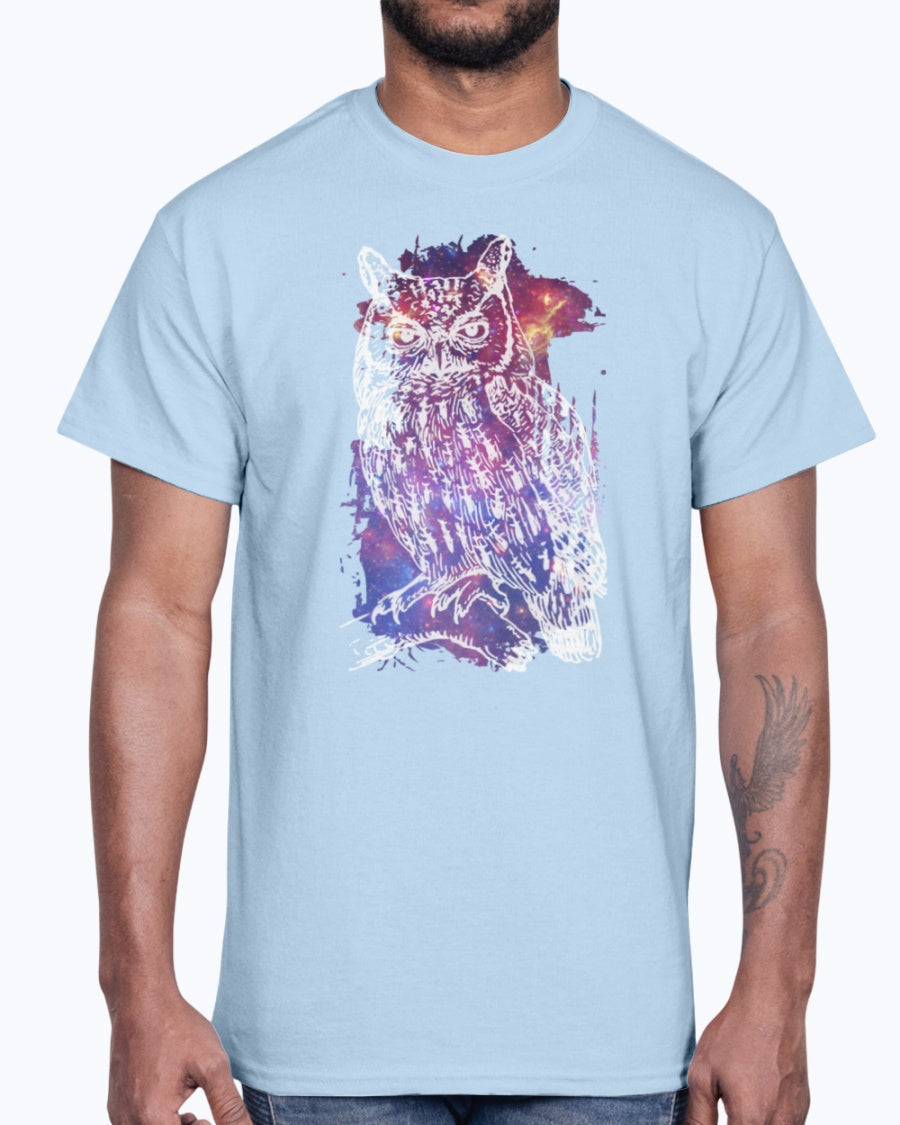 G2000 Unisex Ultra Cotton T-Shirt 12 Colors. Cosmic Owl Women's