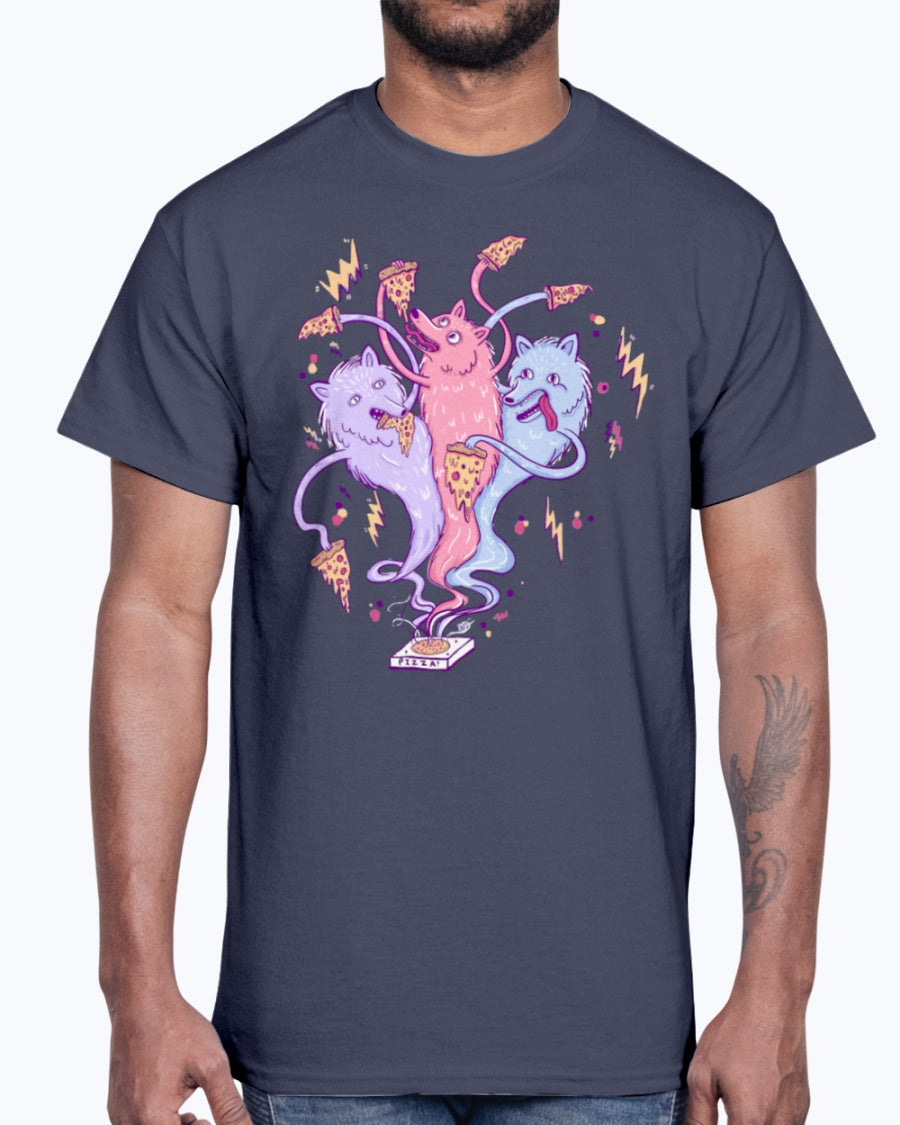 Men's Gildan Ultra Cotton T-Shirt 12 Dark colors   The Iron Wolves