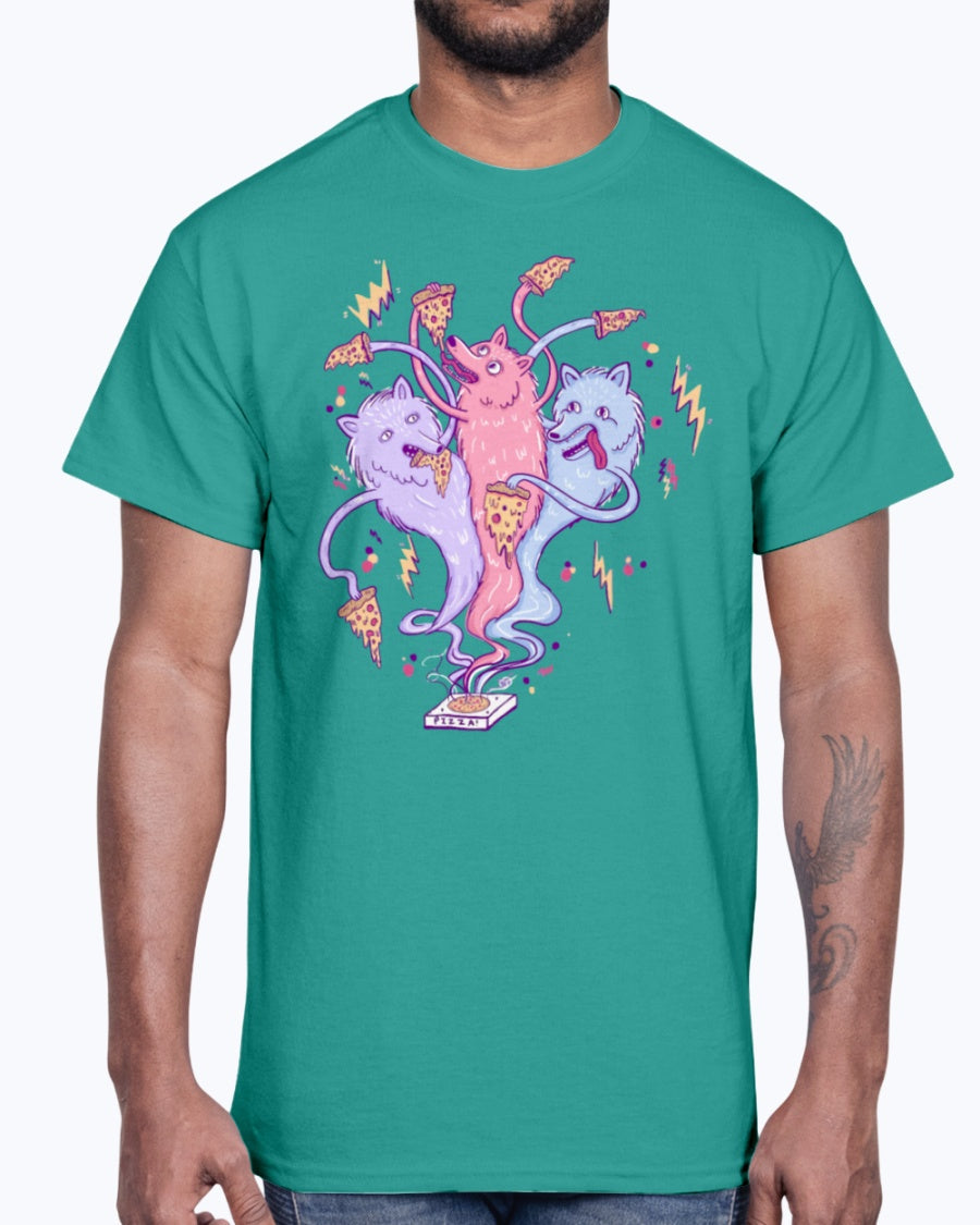 Men's Gildan Ultra Cotton T-Shirt 12 Dark colors   The Iron Wolves