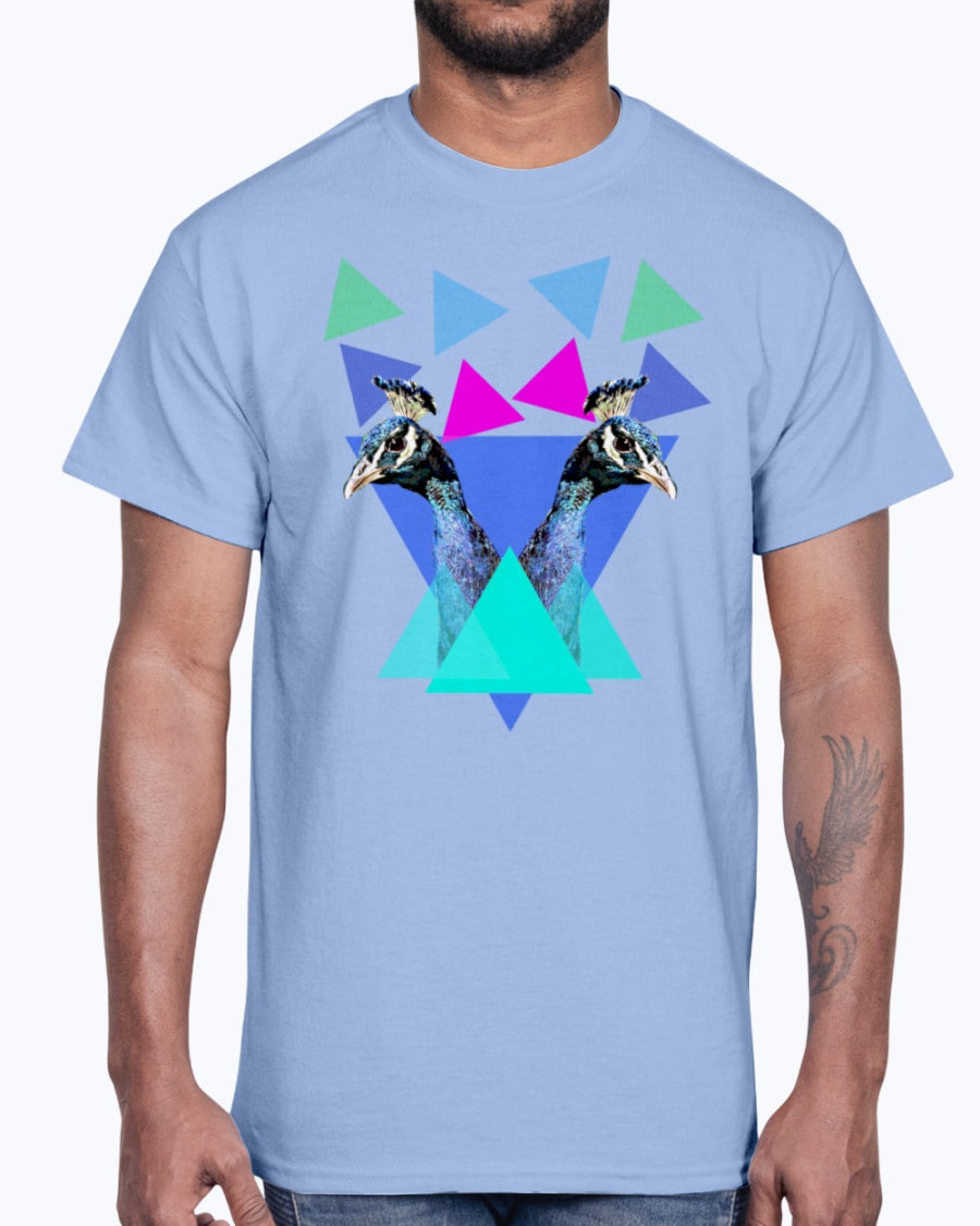 Men's Gildan Ultra Cotton T-Shirt 12 Dark colors  Men's Crewneck Sweatshirt Peacocks
