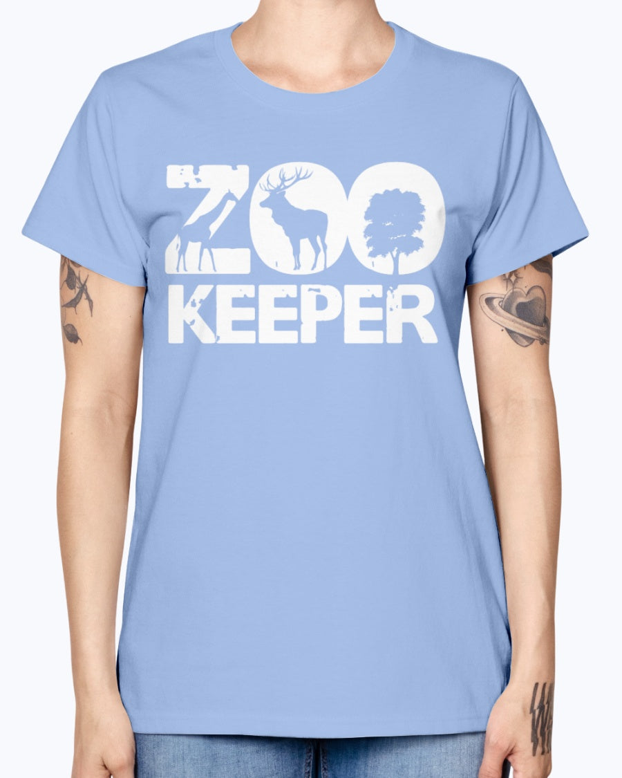 Gildan Ladies Missy T-Shirt 16 colors . Zookeeper