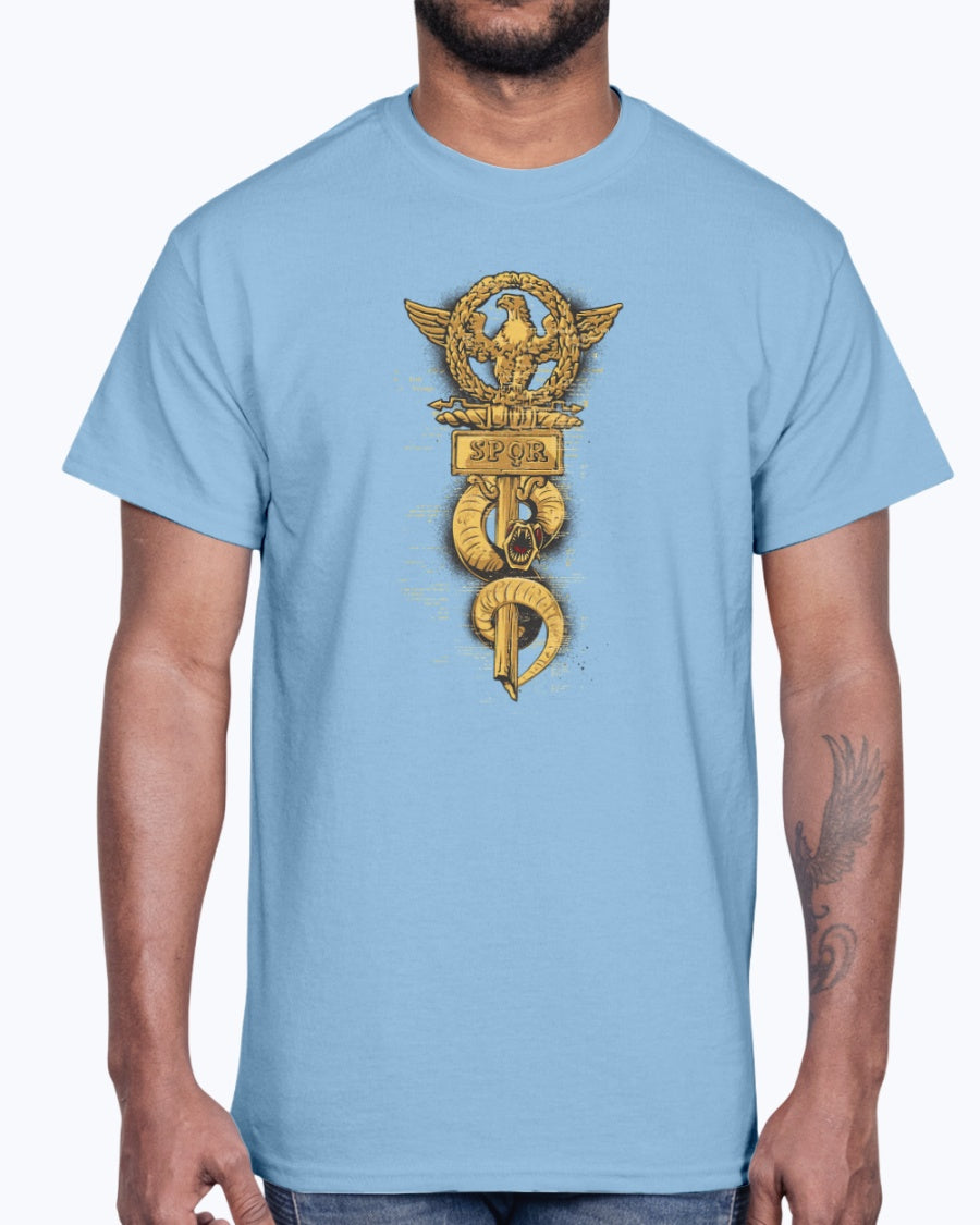 Men's Gildan Ultra Cotton T-Shirt 11 Light coloros       Spor -design-413