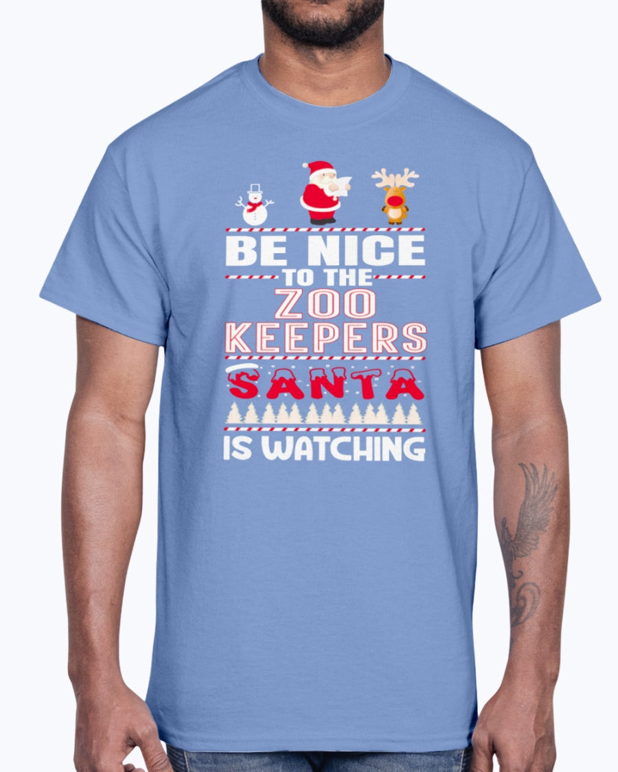Men's Gildan Ultra Cotton T-Shirt .You Can't Scare Me I Am A Zoo Keepers Halloween