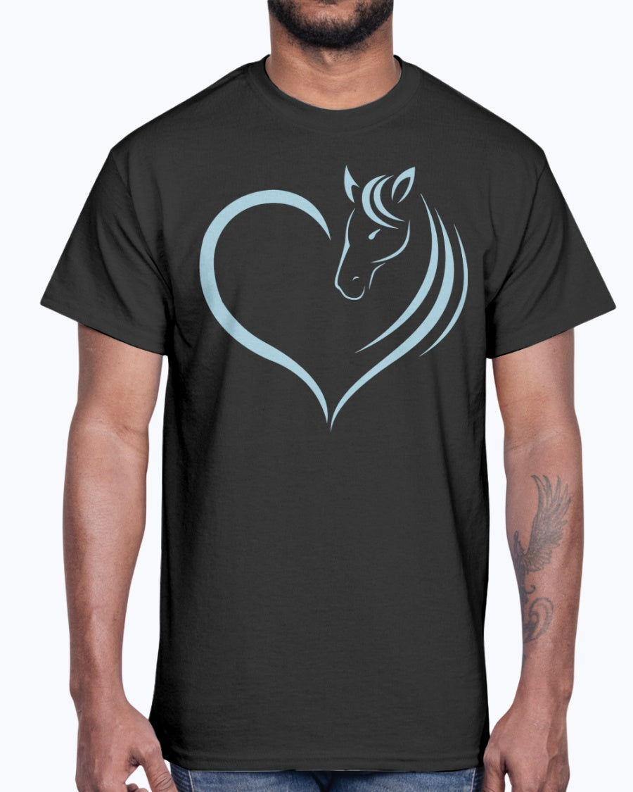 Men's Gildan Ultra Cotton T-Shirt  Horse heart