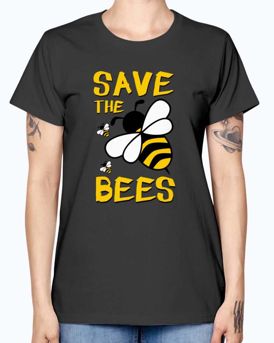 Gildan Ladies Missy T-Shirt 16 colors.  Save the BEES 2