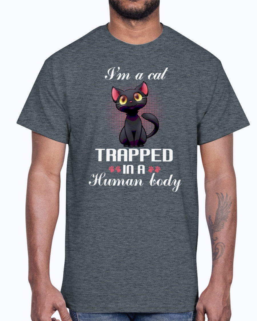 G2000 Unisex Ultra Cotton T-Shirt.  I'm a cat trapped in a human body