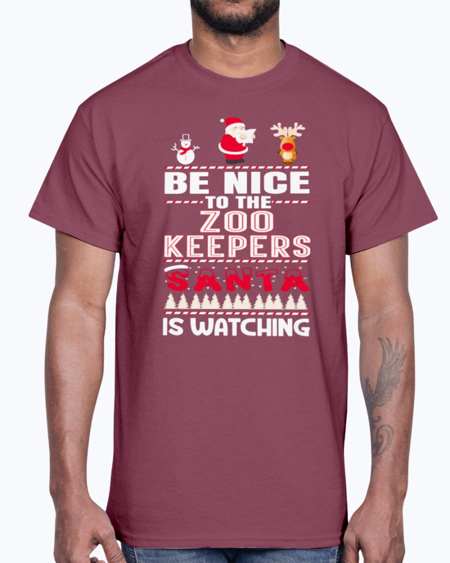 Men's Gildan Ultra Cotton T-Shirt .You Can't Scare Me I Am A Zoo Keepers Halloween