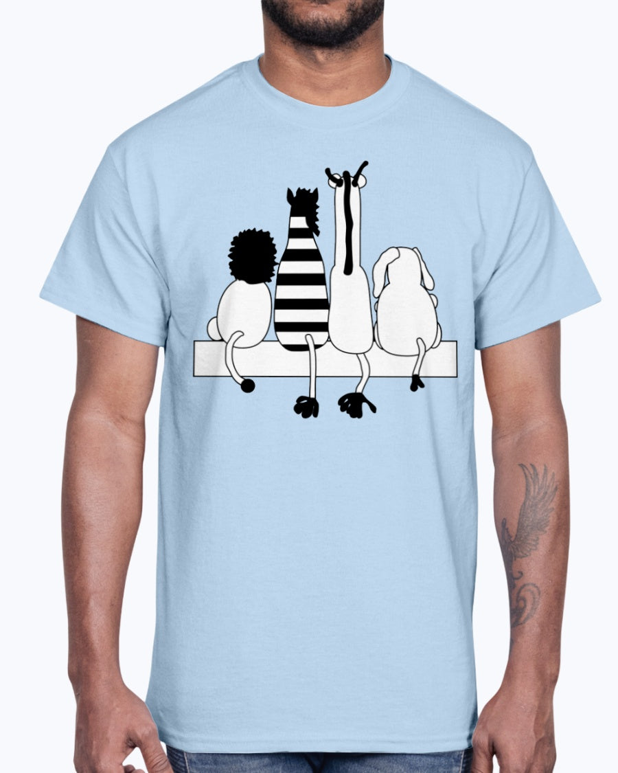 G2000 Unisex Ultra Cotton T-Shirt 12 Colors.   4 friends