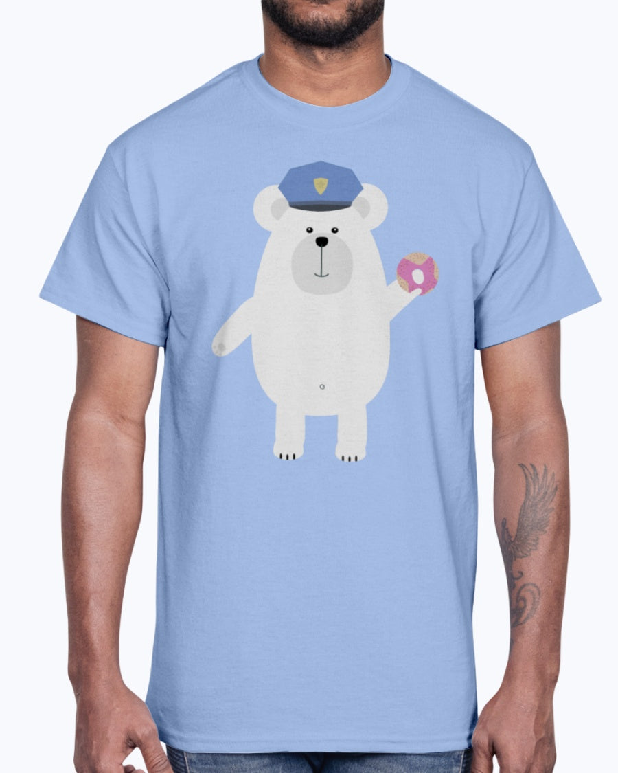 G2000 Unisex Ultra Cotton T-Shirt 12 Colors   Polar Bear Police Officer