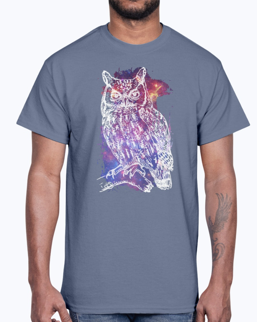 G2000 Unisex Ultra Cotton T-Shirt 12 Colors. Cosmic Owl Women's