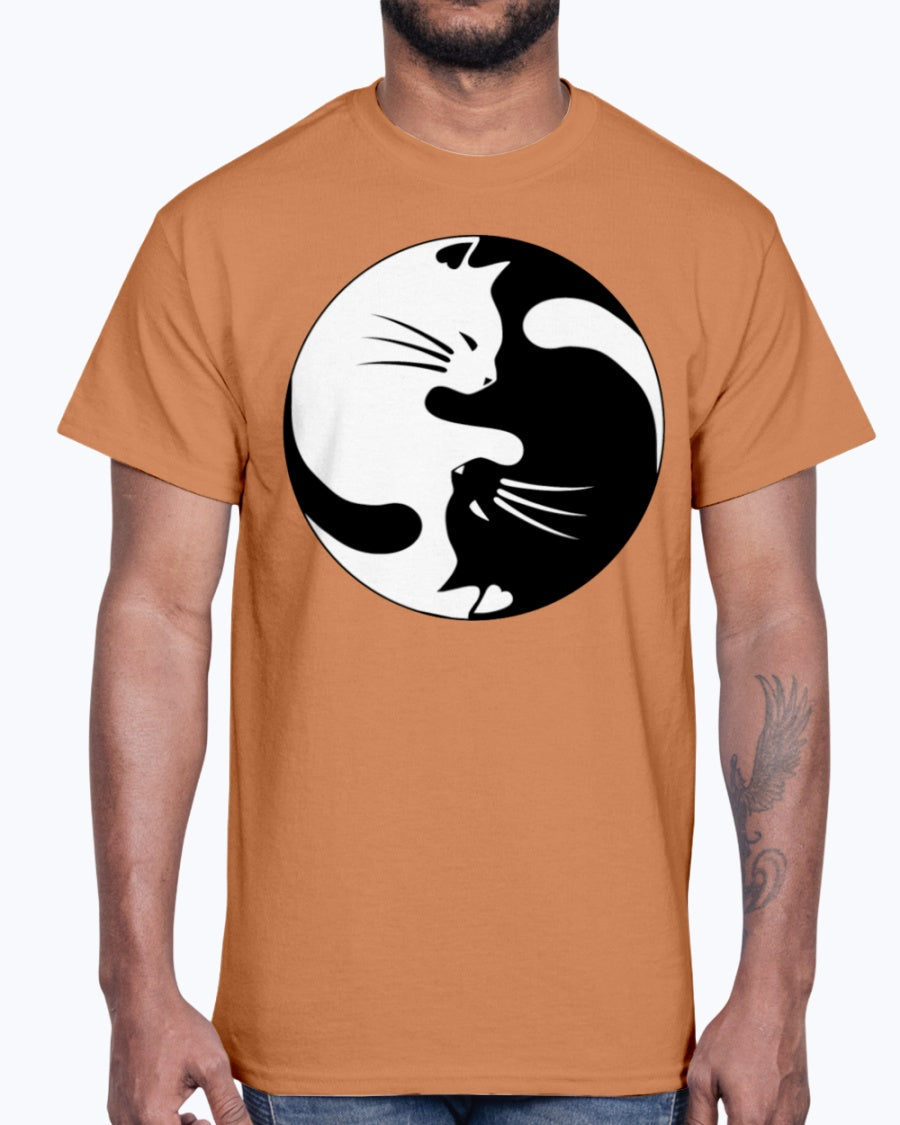 Men's Gildan Ultra Cotton T-Shirt   Cats yin (Mens)