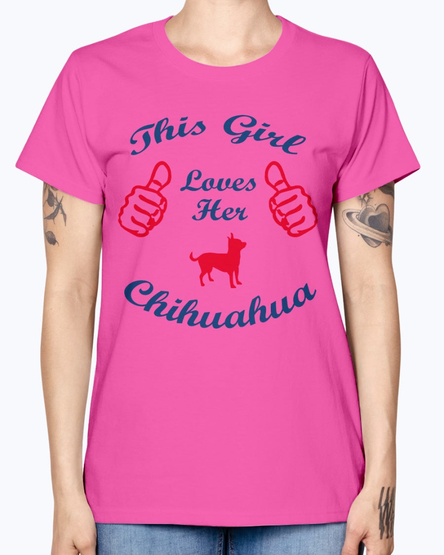 Gildan Ladies Missy T-Shirt    Chihuaha