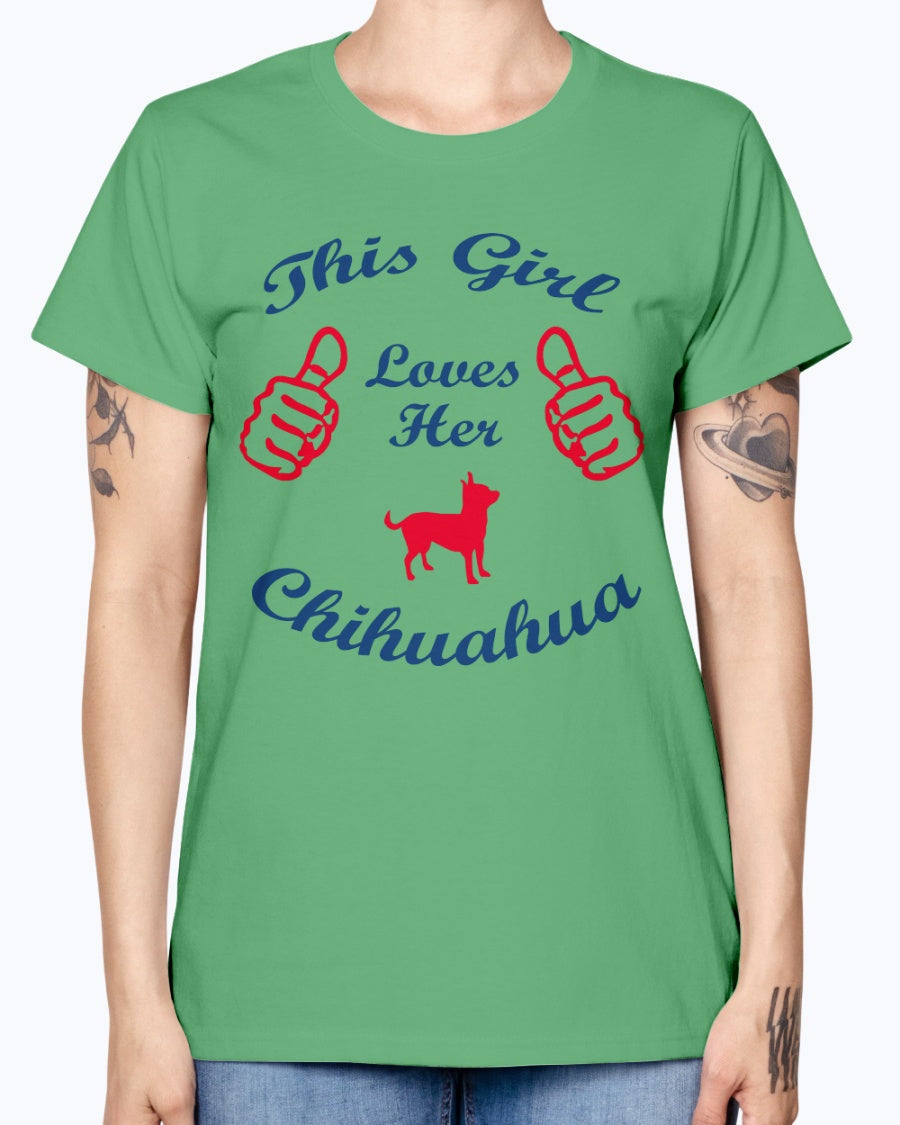 Gildan Ladies Missy T-Shirt    Chihuaha